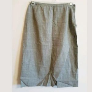 Future Ozbek Wool, Diagonal Slit Skirt...4